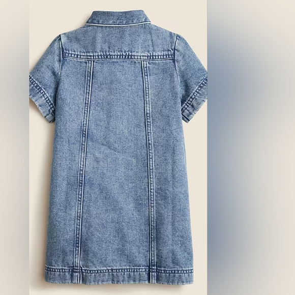 NWT Crewcuts Blue Denim Shitt Dress for Kids - Picture 3 of 6